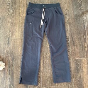 Medium figs charcoal grey scrub pants